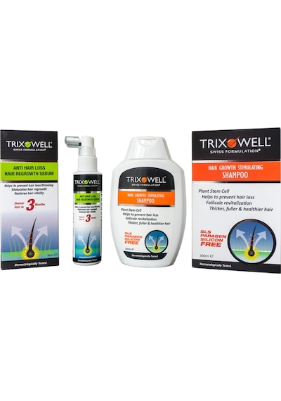Trixowell Saç Dökülmesine Karşı Şampuan 300 ML + Dökülme Karşıtı Serum 60 ML