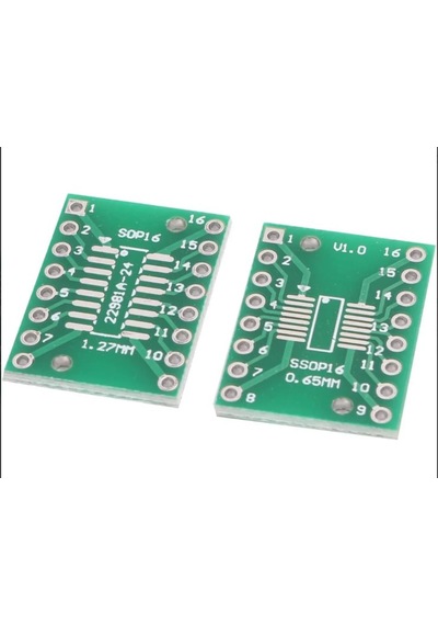 Sop16 Ssop16 Dıp16 Adaptör Pcb, 0.65/1.27mm Elektronik Devre Kartı