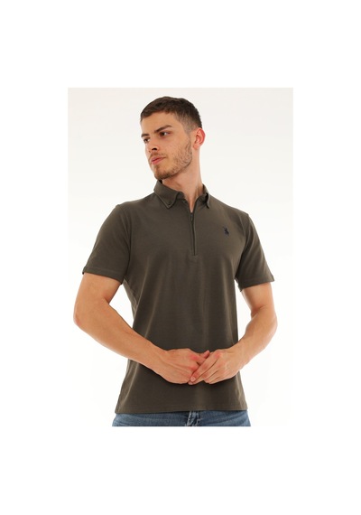 T8583 Dewberry Erkek T-shırt-haki Haki