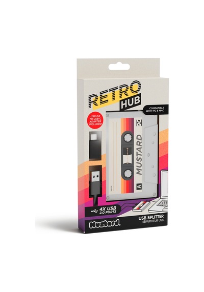 Mustard Retro 4 Girişli Usb Çoğaltıcı