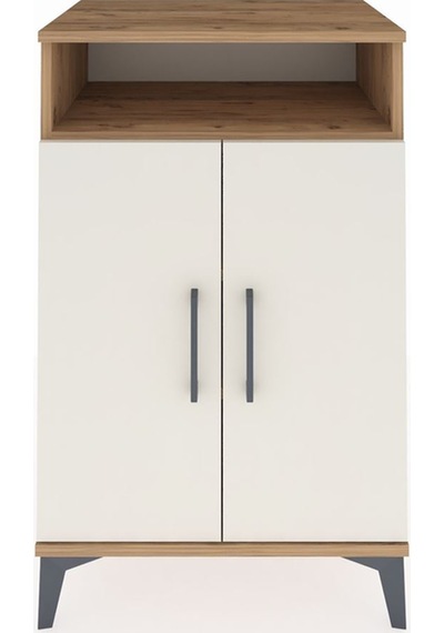 Hyperion Komodin 3 Raflı 2 Kapaklı 60x44x96 Çam-aytaşı Atlas Çam