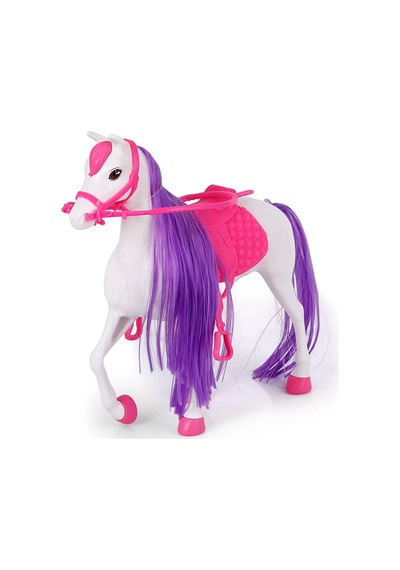 Mey İthalat Jasmine Atlı Bebek Beyaz-pembe