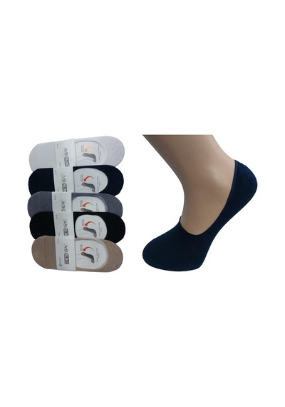 Design 5'li Erkek Bambu Babet Çorap - Çok Renkli