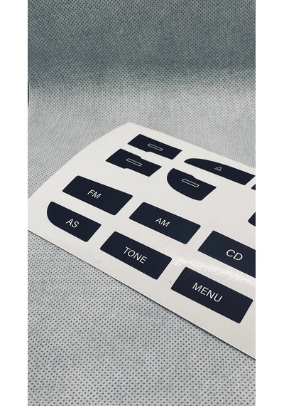 A3 S3 8p Uyumlu Radio Teyp Sticker Etiket Tamir Kiti 1 Adet