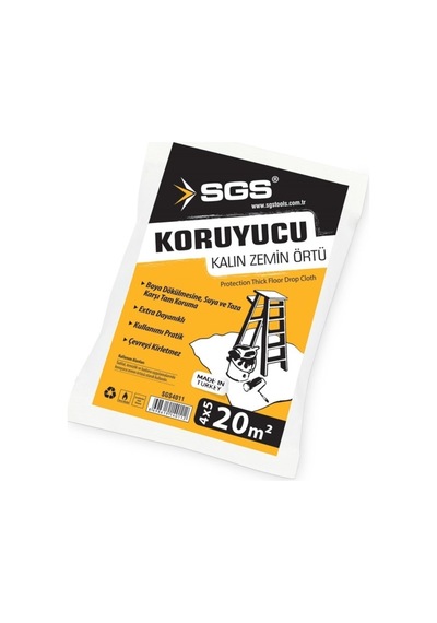 Kalın Boya Örtüsü 20M2 Çok Renkli