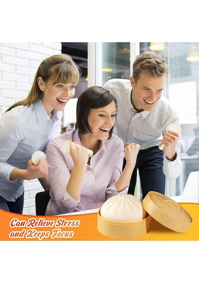 Dumpling Squishy, Dumpling Stres Topu, Buharda Pişirilmiş Doldurulmuş Çörek, Stres Giderici Sıkılabilir Çörek Oyuncakları
