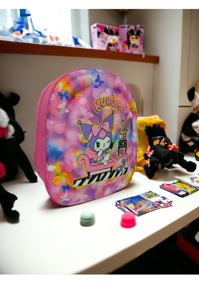 Kuromi Sanrio 3d Kabartmalı Anaokulu Kreş Ve Günlük Kullanım Çantası