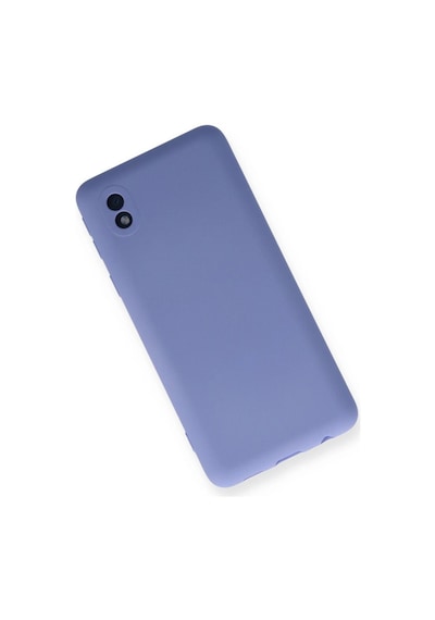 Samsung Galaxy A01 Core Kılıf Nano İçi Kadife Silikon - Lila Çok Renkli