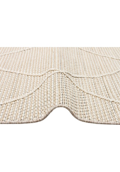 Soho Sh 02 Beige Hav Vermeyen Özel Ipler Ile Üretilen Etnik Örgü Desenlere Sahip Makine Halısı