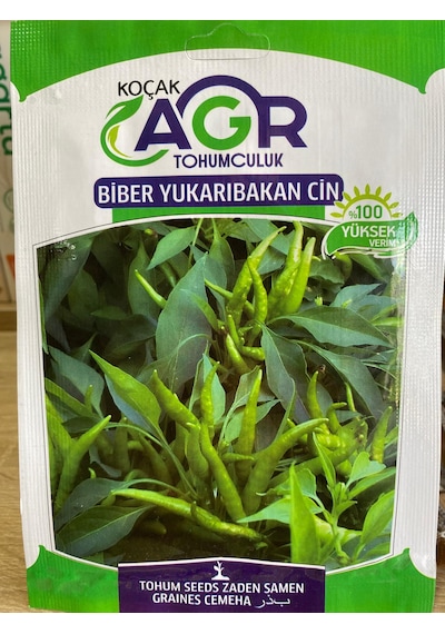 Agr Biber Yukarı Bakan Cin Tohum 3 Gr Süs Biberi