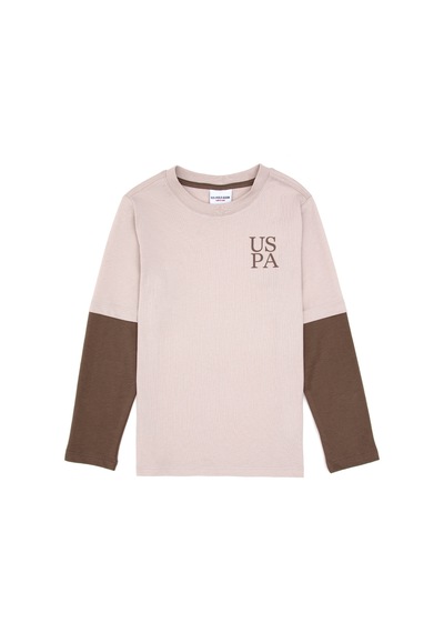 U.S. Polo Assn. Erkek Çocuk Taş Bisiklet Yaka Basic Sweatshirt 50313996-VR049