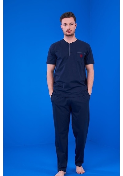 Pjs 23325 Erkek Patlı Şortlu Pijama Takım 3'Lü