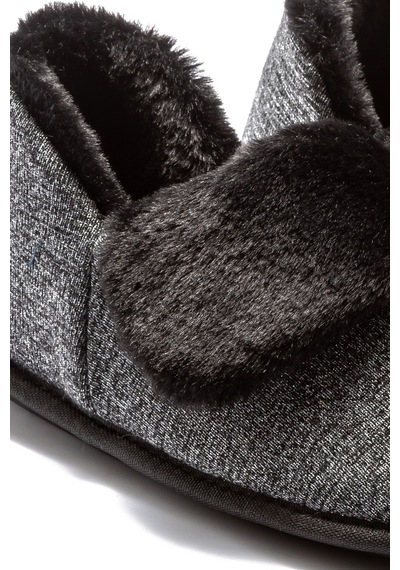 Twigy Martha Kadın Peluş Ev Botu Siyah 37/41 Siyah