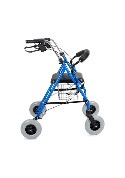 Rolatör Yürüteç Kalın Tekerlekli, 360 Dönebilen, Katlanır Alüminyum Gövde Dy049146l