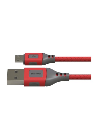 Simex Universal Micro Data Kablosu Spk-09 Flexi 1mt Kirmizi
