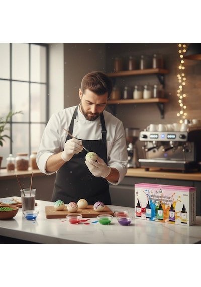 5 Li Likit Su Bazlı Gıda Boyası Sarı, Kırmızı, Mavi, Mor, Yeşil 60 Gr