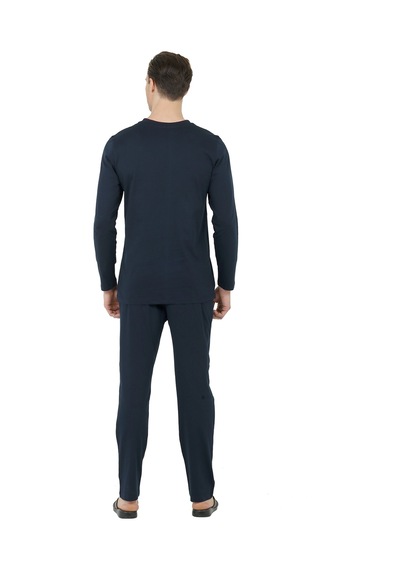 D's Damat Ds Damat Regular Fit Cotton Pijama Takımı K.lacivert Ds501005 R035 Lacivert