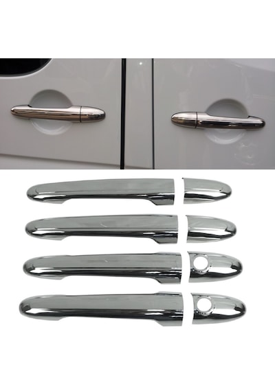 Mercedes Sprinter W906 2006-2018 Krom Kapı Kolu 4 Kapı P.çelik