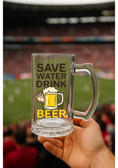 Baskılı Bira Bardağı Save