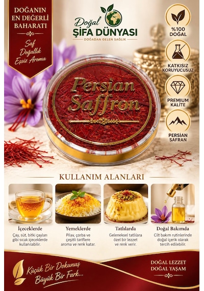 Safran Premium 1 Gr %100 Doğal Safran Yerli Safranbolu Crocus Sativus