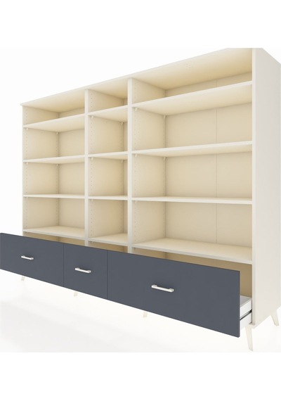 Hyperion Dolap 12 Raflı 3 Çekmeceli 220x44x163 Aytaşı-aytaşı/ant Aytaşı-aytaşı/antrasit Hyperion Dolap 12 Raflı 3 Çekmeceli 220x44x163 Aytaşı-aytaşı/ant Aytaşı-aytaşı/antrasit