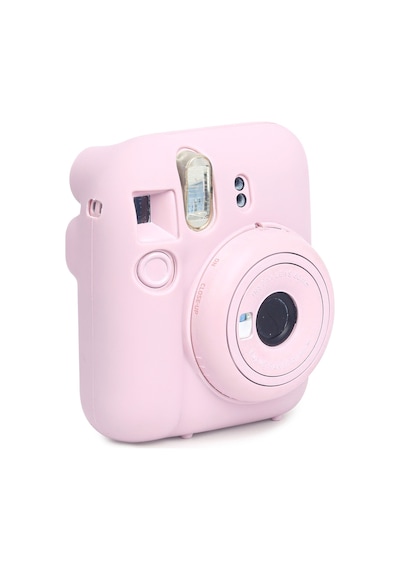 Fujifilm Instax Mini 12 Fotoğraf Makinesi + 20'li Film + Kıskaçlı Resim Standı + Silikon Kılıf Seti Pembe