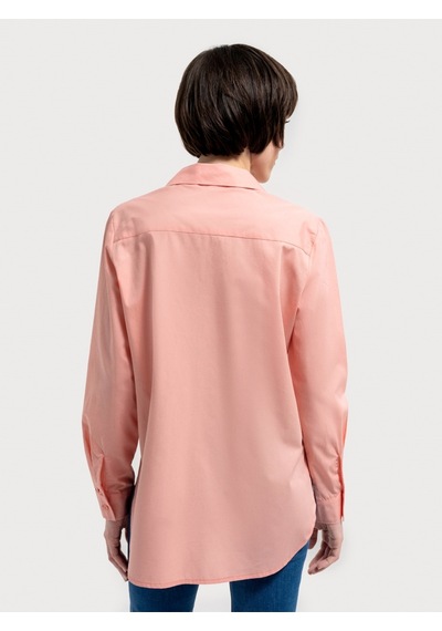 Loose Fit Kadın Gömlek U.kol Pembe