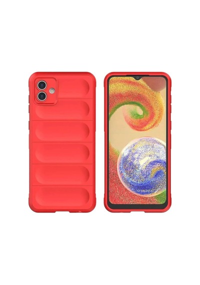 Samsung Galaxy A05 Kılıf Optimum Silikon - Kırmızı Çok Renkli