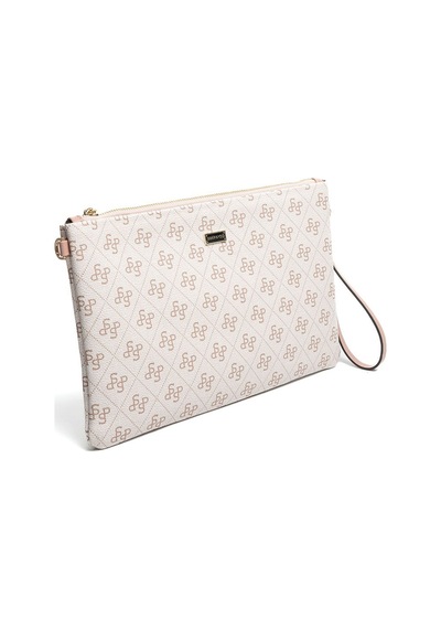 Silver Polo Sp1034 Kadın Portföy & Clutch Monogram Pembe-somon