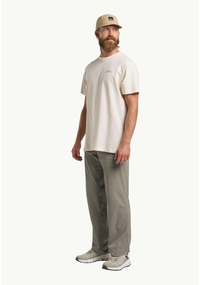 Jack Wolfskin Essential T M Erkek T-shirt-29706 Krem