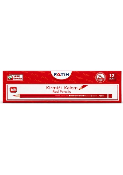 Fatih Kırmızı Kopya Kalemi 12 Adet
