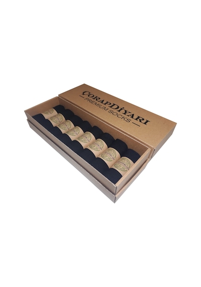 Çorapx Çorapdiyari Premium 8'Li Dikişsiz Bambu Erkek Spor Patik Çorap Siyah-Standart Siyah