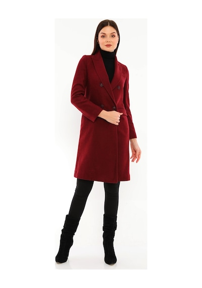 Z6672 Dewberry Bayan Palto-bordo