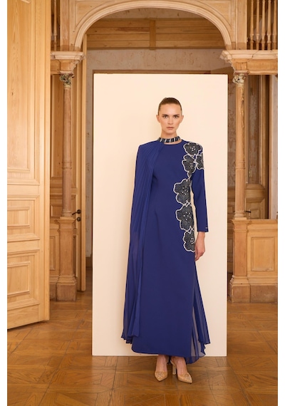 Senna Rosalın Dress Lacivert Lacivert