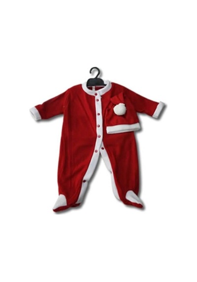 Kingshark Unisex Çocuk Kırmızı Noel Zıbın Şapka Kostüm