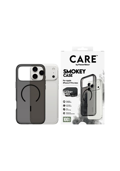 Care By Panzerglass Flagship Apple Uyumlu iPhone 17 Pro Max Urban Explorer Smokey Siyah Magsafe Kılıf