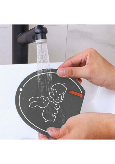 Koku Önleyici Gider Kapağı - Desenli Gri