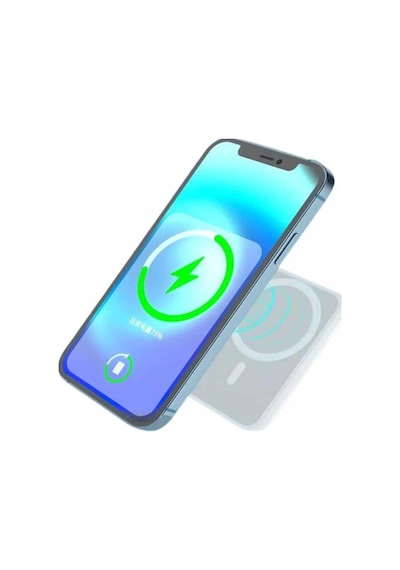 Kablosuz Magsafe Hızlı Şarj 5.000 Mah Kablosuz Şarj Cihazı renkli