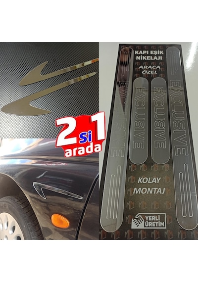 Volkswagen Passat B6 Exclusive Kapı Eşiği + Çamurluk Vent Krom