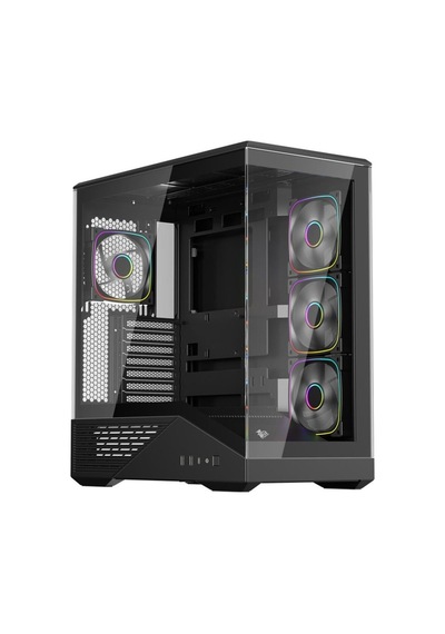 Gm7 Btf Siyah 750w 80+ Bronze Argb 4x12cm Fan Temperli Cam Usb 3.0 Type-c Atx Kasa