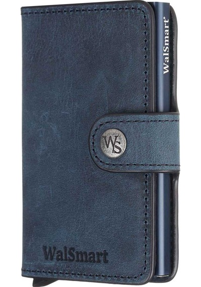 Walsmart Mini Crazy Akıllı Mekanizmalı Cüzdan Hakiki Deri