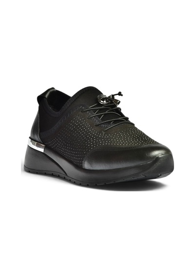 Fox Shoes Z301156204 Siyah Kumaş Günlük Kadın Ayakkabı