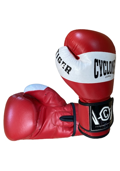 Cyclone Tiger Orijinal Deri Boks Ve Kick Boks Eldiveni Kırmızı