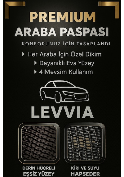 Renault Clio 4 Premium Hücreli Eva Paspas-siyah
