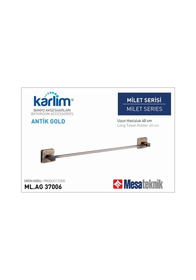 Karlim . Milet Serisi Ml.Ag 37006 Antik Gold Kaplama Antik