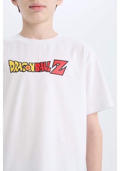 DeFacto Erkek Çocuk Dragon Ball Bisiklet Yaka Sırt Baskılı Kısa Kollu Tişört E3120A825SMWT34