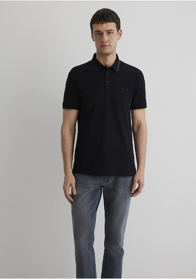 Mavi - Siyah Polo Tişört 0611829-900 Siyah