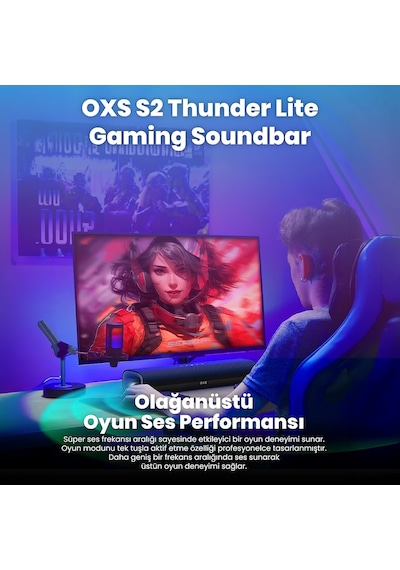 Oxs Thunder Lite Pc Oyun Soundbar Sanal Surround 2.0 Hdmı/aux/optik Bluetooth 5.0
