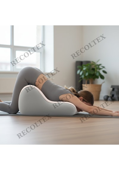 Çiftler İçin Ergonomik Pozisyon Yastığı, Yatakta Konforlu Destek, Kaymaz Taban Gri