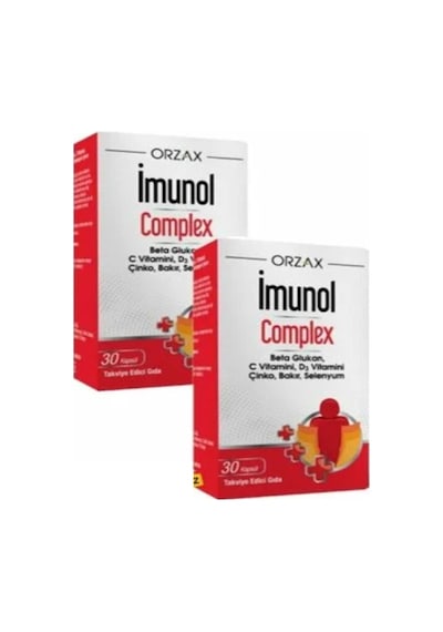 Orzax Imunol Complex Beta Glukan 30 Kapsül 2 Adet